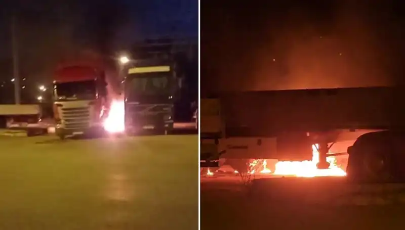 Park Halindeki Tırların Alevlere Teslim Olması: Olayın Ardındaki Gizem