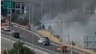 Anadolu Otoyolu'nde Sigara İzmariti Yangın Çıkardı: Korku Dolu Anlar Yaşandı
