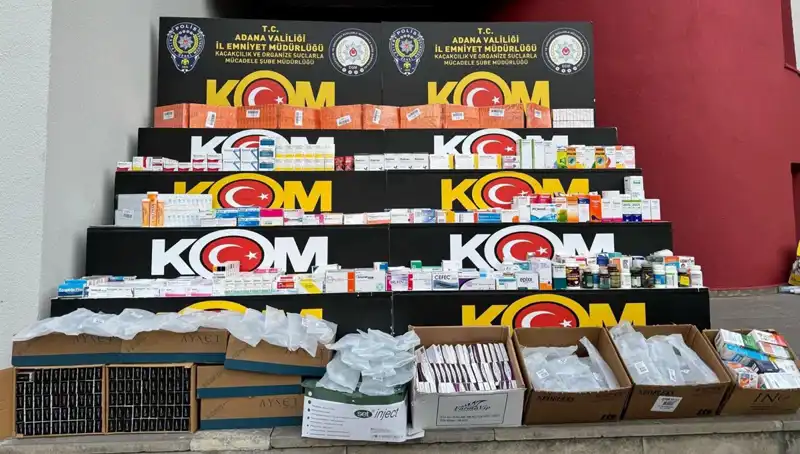 Adana'da Yasa Dışı İlaç Operasyonu: 5 Gözaltı ve 200 Bin Lira Değerinde İlaç