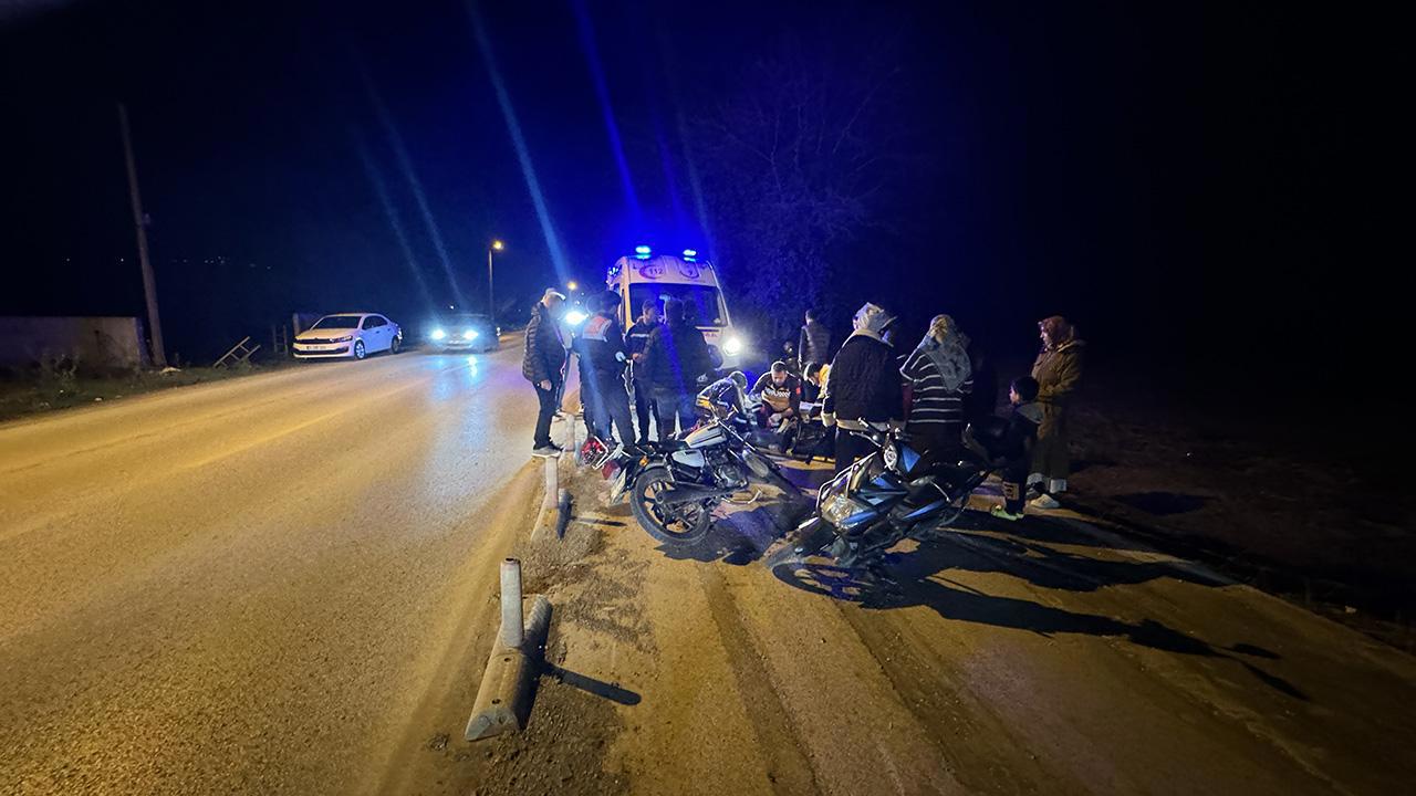 Motosikletin Karıştığı İki Ayrı Kaza Meydana Geldi