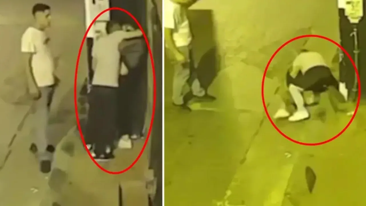 Beyoğlu'nda Genç Kadına Saldırı Girişimi! O Anlar Kameralara Yansıdı