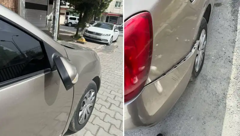 Motosikletli Maganda, Otomobilin Ayna Kırıp Kavgaya Davet Etti!