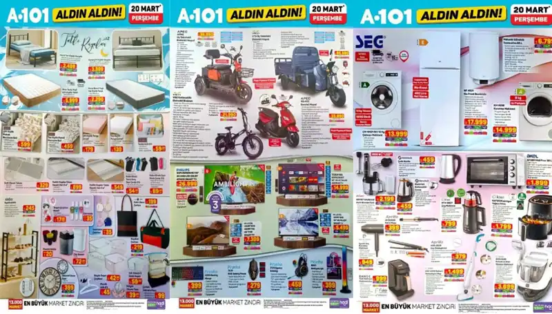 A101 Aktüel Kataloğu 20 Mart'ta Şıklığı ve Konforu Bir Arada Sunuyor