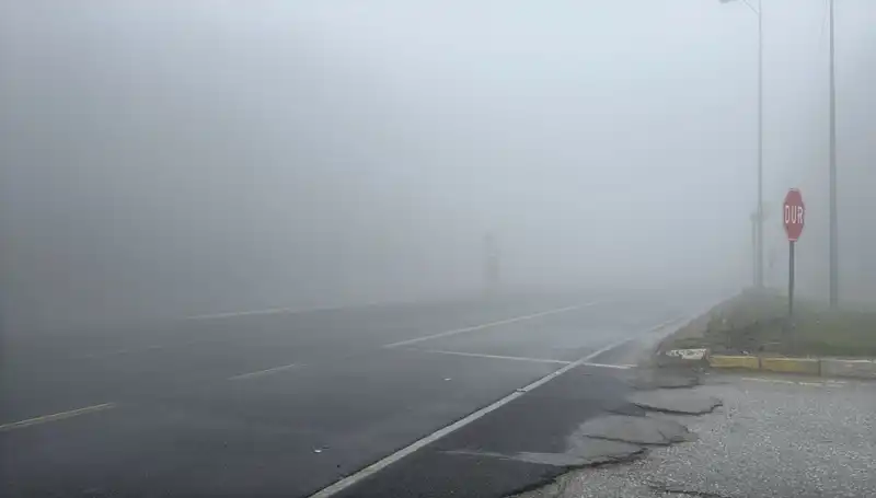 Bolu Dağı’nda Yoğun Sis, Trafiği Olumsuz Etkiledi!