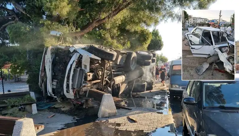 Freni Patlayan Kamyon, Trafikte Büyük Kaosa Neden Oldu!