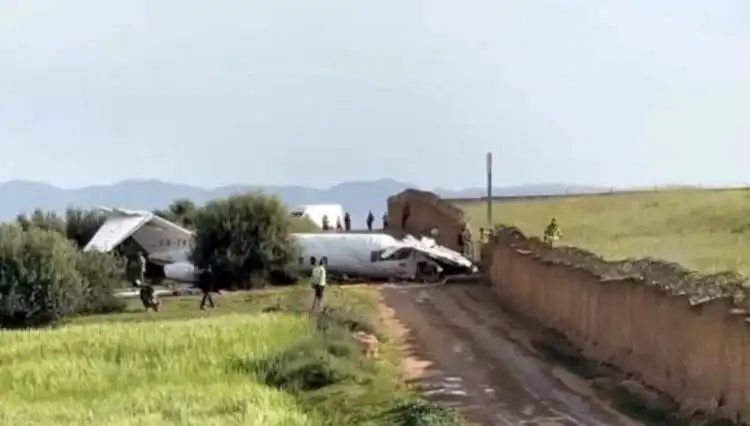 Uçak Pisti Aşarak Korkunç Bir Kazaya Neden Oldu!