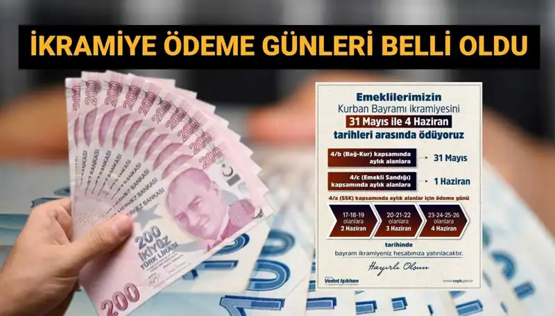 Emekli Bayram İkramiyeleri Ne Zaman Hesaplara Geçiyor?